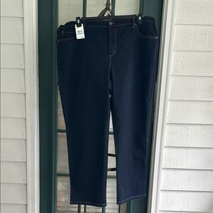 Gloria Vanderbilt NWT Amanda Boot Cut Dark Wash Jeans 20W Short